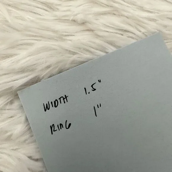 Brighton Black Leather Binder with Croc Emboss and Silver Decorative Clasp - Picture 11 of 13